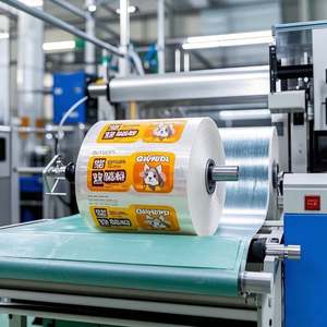 Rouleau de papier d'aluminium souple imprimé sur mesure | Film d'emballage flexible thermoscellable pour la stratification de qualité alimentaire de café/aliments pour animaux domestiques/collations - Product Image 4