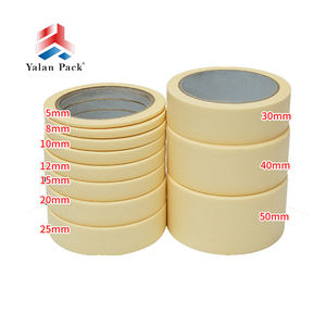 Yalanpack Haute Qualité Auto Peinture Ruban De Masquage Simple Face Étanche Bleu Blanc Imprimé Laser Papier Crêpe Acrylique Adhésif - Product Image 2