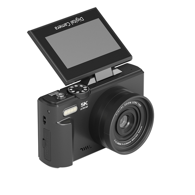 75MP 5K Digital Cameras With 18X Zoom for Students' Gifts Autofocus Point and Shoot Digital Camera for Photography