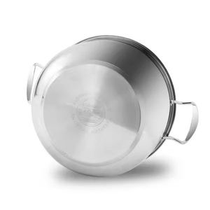 Modern 5pc <b>Nonstick</b> Stainless Steel Cookware Set with Glass Lids Gas & Induction Ready <b>Pot</b> Holder Included Eco-Friendly - Product Image 3