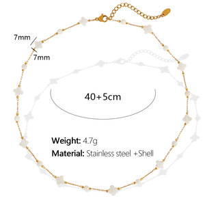 Set di braccialetti <span class=keywords><strong>con</strong></span> conchiglia <span class=keywords><strong>in</strong></span> acciaio al titanio, piccola stella colorata, catena <span class=keywords><strong>in</strong></span> <span class=keywords><strong>oro</strong></span> - Product Image 5