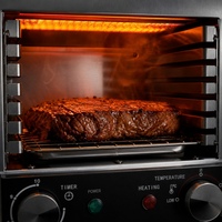 Gril de buffet d'hôtel HNRB, 10 niveaux, électrique, 800 degrés, en acier inoxydable, pour service de buffet traiteur