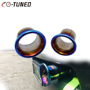 Compresseur d'air froid en acier inoxydable, universel, couleur bleu, entrée de vitesse, Kit de klaxon, entonnoir 3 ", 3.5" - Product Image 2