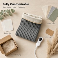 Chauffe-pieds électrique avec protection contre la surchauffe, contrôle de la température multi-niveaux, chauffage rapide, télécommande, sûr pour la maison