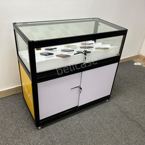 <span class=keywords><strong>Vitrine</strong></span> de téléphone portable de conception intérieure de magasin Mobile avec lumières Led <span class=keywords><strong>affichage</strong></span> de comptoir en verre pour téléphone portable - Product Image 5