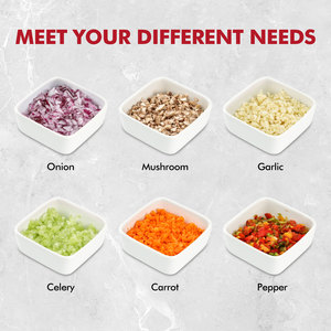Multifunction Mini Manual Blender Quick Press Nut Onion Salad <strong>Vegetable</strong> <strong>Cutter</strong> Hand Pull Meat Garlic Chopper - Product Image 3