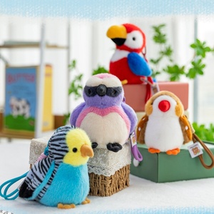 <strong>Wholesale</strong> PP Cotton Filling 15cm Cartoon Bird Animal Series Stuffed Doll Keychain Simulation <strong>Parrot</strong> Plush <strong>Toys</strong> - Product Image 2
