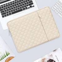 Ensemble de housses pour ordinateur portable matelassées personnalisées de 16 pouces, sac pour ordinateur portable matelassé pour femmes, étui pour ordinateur rembourré avec pochette pour accessoires