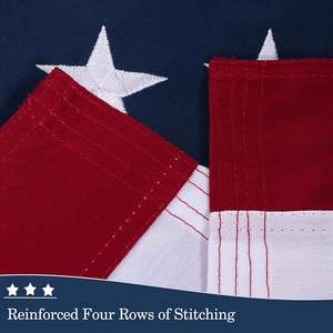 उच्च गुणवत्ता 3x5 फीट आउटडोर भारी शुल्क अमेरिकी ध्वज 100% कपास अमेरिकी ध्वज - Product Image 3