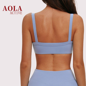 Reggiseno sportivo da donna AOLA 2026 a doppia fascia, design aperto sulla schiena <span class=keywords><strong>con</strong></span> fodera in <span class=keywords><strong>pile</strong></span>, vestibilità aderente per corsa e fitness - Product Image 4
