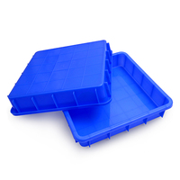 Nouveau matériau, bac en plastique pliable et empilable, écologique, 415*295*60mm, boîte solide, contenants en plastique rectangulaires, caisse, lourd