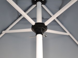 Parasol central 2x2m avec poussoir manuel DC-UP-221 Tissu polyester DC-UP-221 - Product Image 3