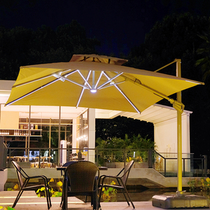 Gran exterior LED marco de aluminio sombrilla de playa sombrilla impermeable <span class=keywords><strong>terraza</strong></span> colgante fiestas terrazas estilo paraguas - Product Image 1