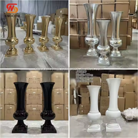 LISSE élégant métal or événement fleur support mer centres de table décor Floral boule support support pour la décoration de mariage