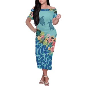 Vestido largo de marca privada para mujer, vestido veraniego a la moda con hombros descubiertos, zapato en línea, venta al por mayor, 2022 - Product Image 4