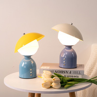 Nordische DIY Wiederaufladbare Tischlampe für Heimdekoration, Niedliche Abnehmbare LED-Schreibtischlampe, Tragbare Schlafzimmer-Nachttischlampe als Nachtlicht
