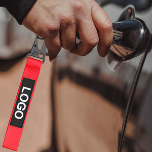 Porte-clés de course de style JDM Porte-clés avec logo personnalisé Porte-clés de voiture Porte-clés en nylon Accessoires de style automobile - Product Image 5