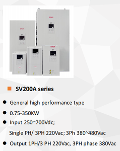Variador de Frecuencia <span class=keywords><strong>SINCR</strong></span> SV200A-2R2-4TB de 2.2KW con Control Vectorial, Inversor de CA de 4HP con Convertidor de Frecuencia Trifásico de 380V 50/60Hz 600HZ - Product Image 3