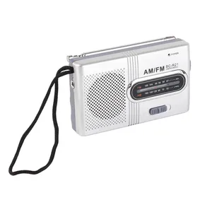 <span class=keywords><strong>Radio</strong></span> AM <span class=keywords><strong>FM</strong></span> Portátil de Bolsillo con Altavoz de 5W de Larga Duración, con Conector para Auriculares, para el Hogar y Exteriores, Color Gris Plateado - Product Image 3