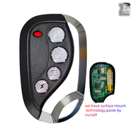 Interruptor de Control remoto inalámbrico de 4 canales, código de aprendizaje, plástico ABS, 12V, máquina duplicadora de copia de llave de coche, receptor remoto incluido