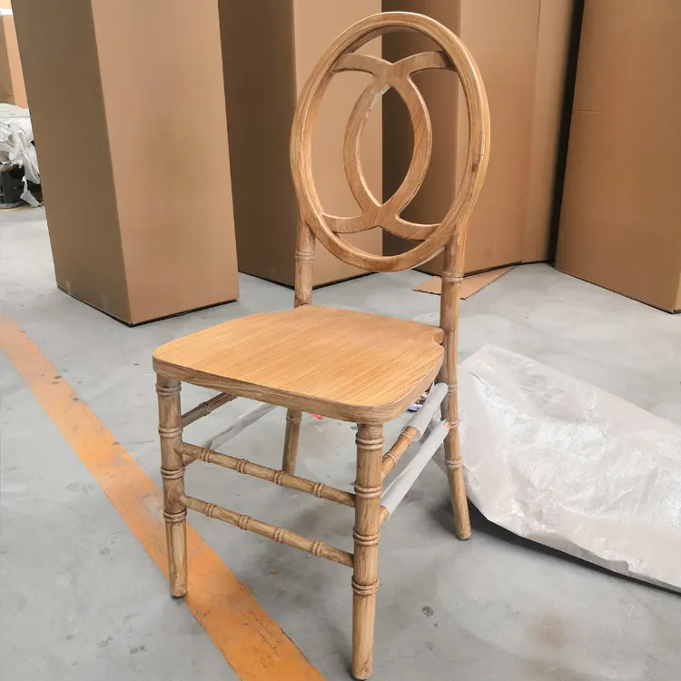 Alte Farbe Stapelbarer neuer hölzerner Phoenix-Stuhl für Hochzeit