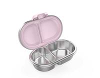 Petite boîte à bento en acier inoxydable Conteneur de stockage portable pour repas d'enfants Conteneur à bento en métal Déjeuner pour enfants