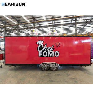 Fiberglas ve alüminyum inşaat satıcı kurulum buz depolama 4-Wheel kolay montaj ile ticari mobil gıda römorkü ve kamyon - Product Image 5