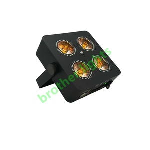 4*12W RGBWA+UV LED Lumières à piles avec télécommande sans fil WiFi, utilisables pour la scène DJ et autres activités - Product Image 3