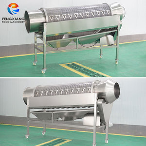เครื่องตัดหางถั่วแบบดรัม FENGXIANG 250-500 กก./ชม. อุปกรณ์แปรรูปผักอัตโนมัติทำจากสแตนเลส - Product Image 3