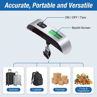 Báscula Digital Portátil para Equipaje, con Pantalla LCD, 110 lb/50 kg, OEM ODM, Plástico ABS