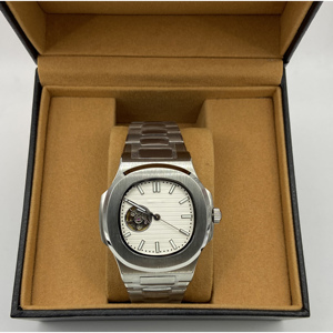 Professional 40mm Men's Stainless Steel Band <b>Mechanical</b> <b>Watch</b> Business NH38 Movement Waterproof with Alarm Feature - Product Image 1