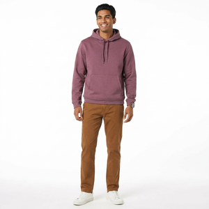 Sweat à capuche en polaire polyester/coton pour homme Clush Industries, coupe décontractée, respirant, séchage rapide, tissu personnalisable - Product Image 1