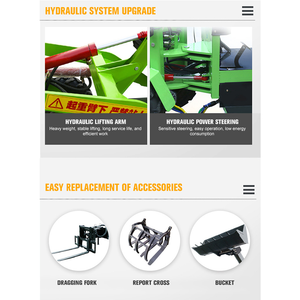 <span class=keywords><strong>Loader</strong></span> Multifungsi 1000kg yang Sesuai Standar <span class=keywords><strong>CE</strong></span> EPA, Mesin Diesel, Mini <span class=keywords><strong>Wheel</strong></span> <span class=keywords><strong>Loader</strong></span> dengan Bucket Attachment 4x4 - Product Image 6