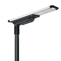 Lampe solaire de rue extérieure 40W, lampe de route LED, panneau solaire monocristallin en aluminium, étanche IP65, batterie LiFePO4, éclairage intelligent