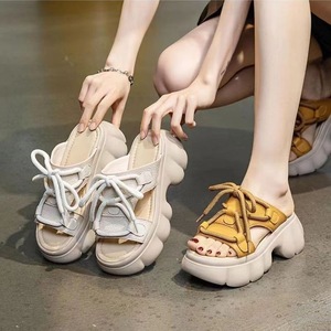 <span class=keywords><strong>Sandali</strong></span> Estivi da <span class=keywords><strong>Donna</strong></span> Giallo Beige, Design Ergonomico, Comodi e di Qualità Garantita, Sandales Femme per Donne e Signore - Product Image 4