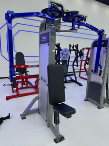 Machine d'entraînement commerciale à charges individuelles de haute qualité, durable, conception ergonomique à double bras, pour exercices pectoraux/deltoides arrière en <span class=keywords><strong>musculation</strong></span> - Product Image 2