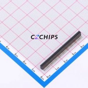 X1311FR-36-C43D24 Pin Socket Bent Lead Through Hole,P=1.27mm Connector 1x36P 1.27mm Square Hole Right Angle Insert - Product Image 1