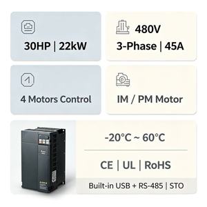 เดลต้า MS300 VFD45AMS43ANSAA สามเฟส380 ~ 480V ไดรฟ์ความถี่ตัวแปร22KW - Product Image 2