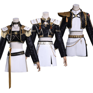 K-POP Versión Negro y Dorado Rumi Cosplay Mirako Anime Set Unisex para Adulto Solo Top Hecho de Poliéster - Product Image 1