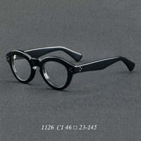 Montures de lunettes de vue en acétate Montures de lunettes rondes optiques en acétate Lunettes de prescription personnalisées en usine