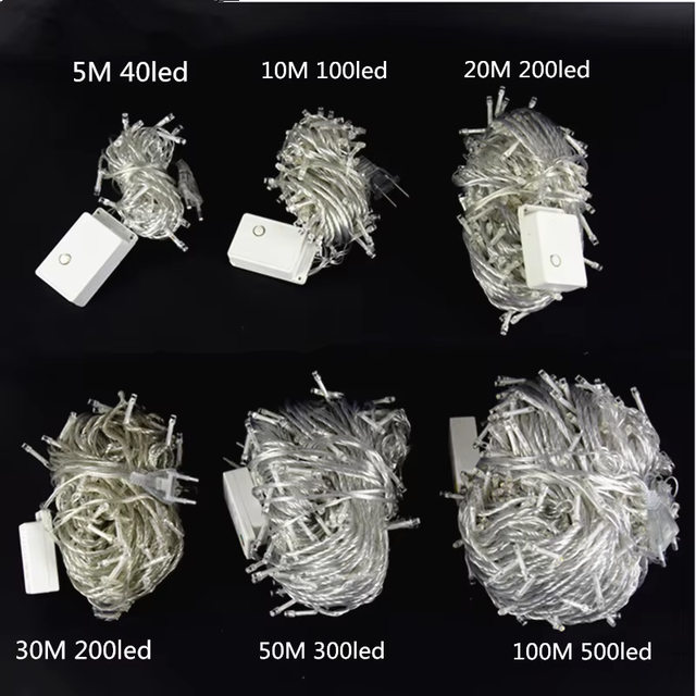 3M6M10M50M100M Outdoor Garden-operated LED String Fairy Light Christmas Decorations Tree Style for Holiday Wedding Party Home 30