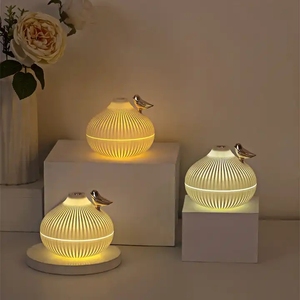 300ml xách tay hương thơm khuếch tán tinh tế chim nightlight siêu âm độ ẩm hành tây hình tinh dầu khuếch tán cho khách sạn USB - Product Image 4