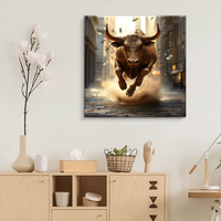 2025 nouvelle série animale toile décoration murale impression numérique huile moyenne salon peinture à la bombe toile Art