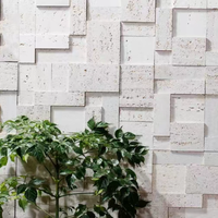Panneau de pierre de mosaïque en travertin MCM imperméable de style moderne pour l'intérieur et l'extérieur du salon, la cuisine, l'hôtel et la décoration de table.