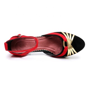 Nouveau <span class=keywords><strong>DY10</strong></span> Tout Compris Creux Bout Creux Daim Salle De Bal Dames Chaussures De Danse Latine - Product Image 5