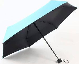 Petit mini parapluie de voyage avec étui, protection compacte contre les UV, parapluie léger et portable, parapluie soleil et pluie - Product Image 3