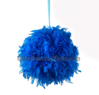 Coloré blanc 18in grande boule de noël en plumes de dinde pour arbre de noël ornement mariage automne décor fête vacances approvisionnement cadeaux artisanat