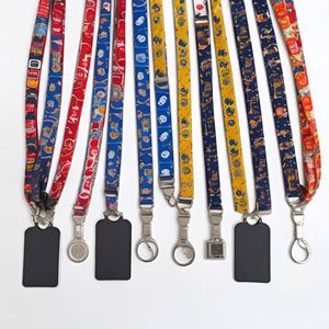 Nylon Woven Logo Key Ring Promotional Gift Custom Logo Keychain Motorcycle Neck <b>Lanyard</b> With Logo - Product Image 1