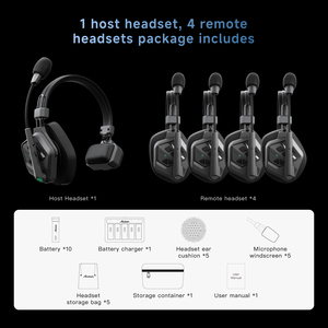 Auriculares Inalámbricos con Intercomunicador Accsoon CoMo II, Full-Duplex, 1.9GHZ, Alcance de 400m, Cancelación de Ruido ENC AI, Más de 10 Horas de Duración para Equipos de Cine y Grabación de Películas - Product Image 5