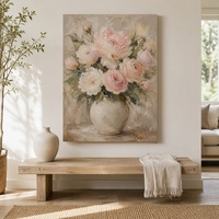 Peinture à l'huile florale faite à la main 60*90cm, art mural moderne sur toile pour salon, chambre, décoration intérieure